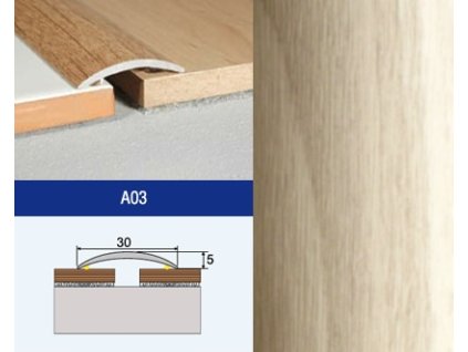 Profil AL Effector A03 prechod. nalep. 30 DUB MOCCA 0,93 M