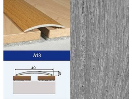 Podlahovy profil Effector A13 prechod nalepovaci 40 Dub Tabacco
