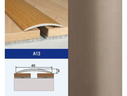 Profil AL Effector A13 prechod. nalep. 40 CHAMPAGNE 0,93 M