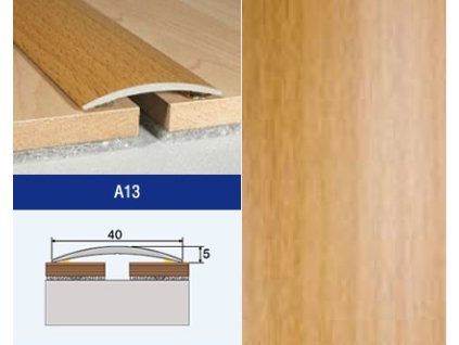 Profil AL Effector A13 prechod. nalep. 40 BUK 0,93 M