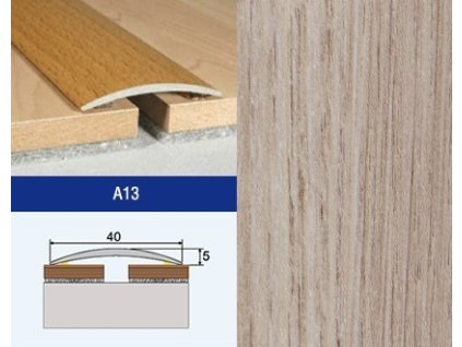 Podlahovy profil Effector A13 prechod nalepovaci 40 Dub Helsinki