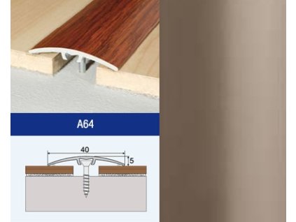 Profil AL Effector A64 prechod. nar. 40 CHAMPAGNE 2,7 M