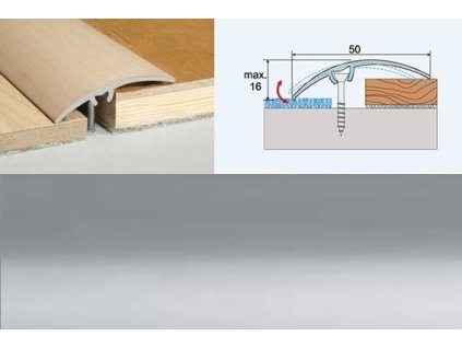 Profil AL Effector A65 vyrov. prechod. nar. 50 STRIEBRO 0,93 M