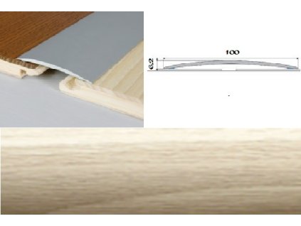 Profil AL Effector A72 prechod. nal. 100 DUB MOCCA 1m