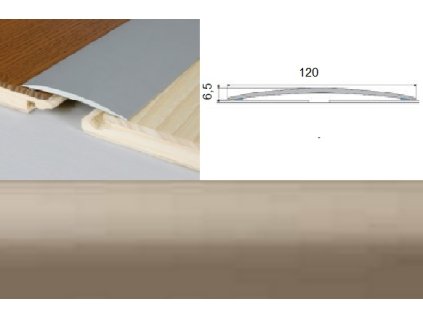 Profil AL Effector A73 prechod. nalep. 120 CHAMPAGNE 1m