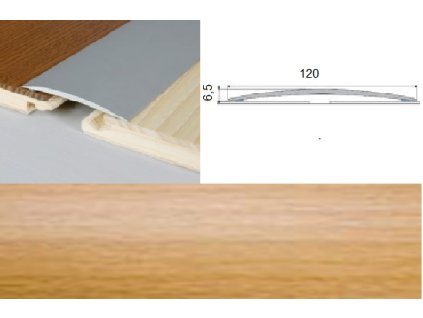 Profil AL Effector A73 prechod. nalep. 120 BUK 1m