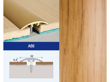 Profil AL Effector A66 prechod. nar. 32 HIKORA 0,9M