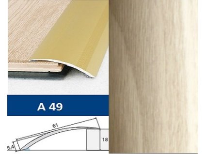 Profil AL Effector A49 nábeh. nalep. DUB MOCCA 1m