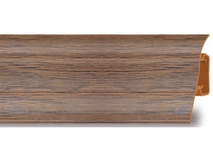 Lišta soklová PVC Arbiton 55 Dub tmavý 26 26x55x2500 mm