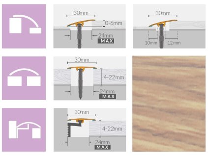 prechodova lista arbiton CS3 dub sandy