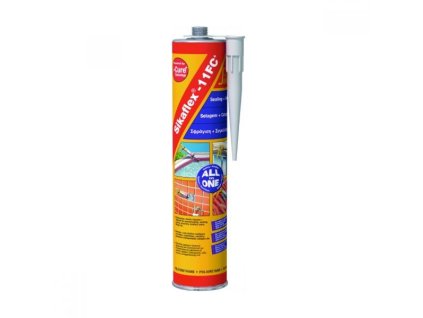 Tmel a lepidlo Sikaflex 11 FC hnedý 300 ml polyuretánový 1-zložkový elastický vodeodolný (tmavohnedá farba)
