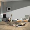 laminatova podlaha parador basic 600 dub 1744353 v interieri s gitarami