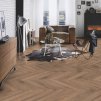 laminatova podlaha kronooriginal herringbone 8 dub historic v interieri s gaucom 22801