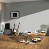 laminatova podlaha parador basic 400 dub 1593812 v interieri s gitarami