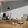 kompozitna podlaha parador modular one hydron dub 1744836 v interieri s gitarami