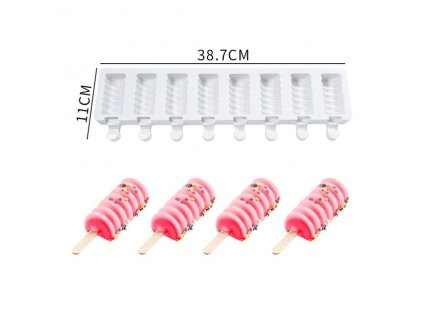 4 8 Cell Silicone Ice Cream Mold Diamond Ice Shape Popsicle Mold Batonnet Magnum Cake Molds.jpg 640x640