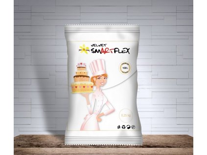 smartflex velvet vanilka 0 25 kg potahovaci a modelovaci hmota na dorty 1