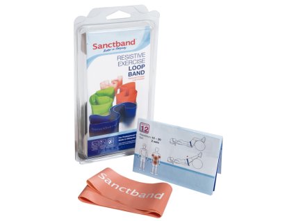 cvicebni guma sanctband loop smycka broskev
