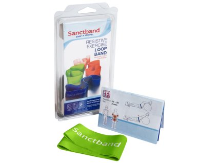 cvicebni guma sanctband loop smycka limetka