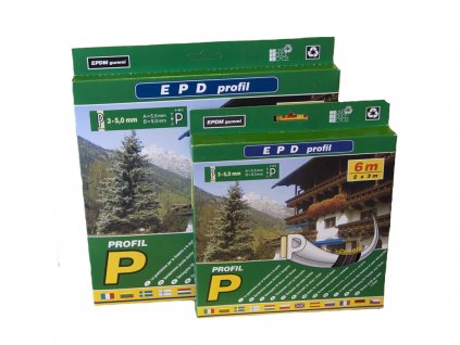 Těsnění profil P 9x5,5mm/12m BÍLÉ