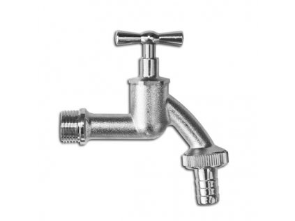 Kohout chromovaný 1/2" s motýlkem