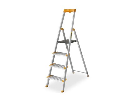 drabina aluminiowa jednostronna 4 szersze stopnie max 150 kg