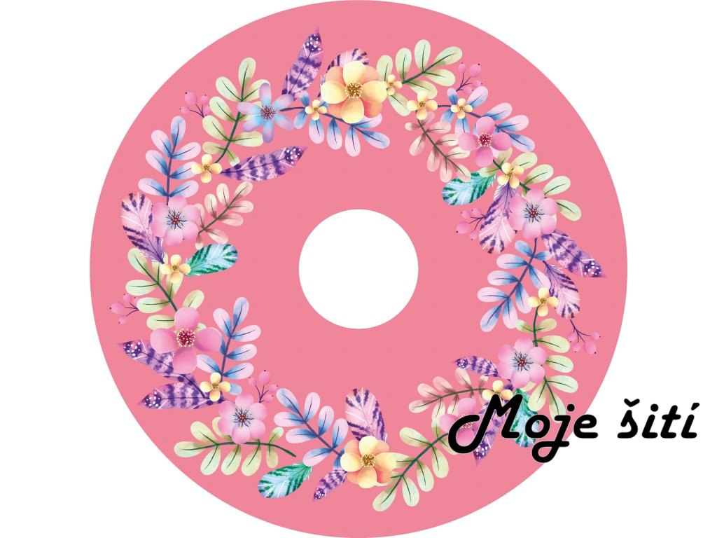 Boho lístečky světle růžová DÁMSKÁ