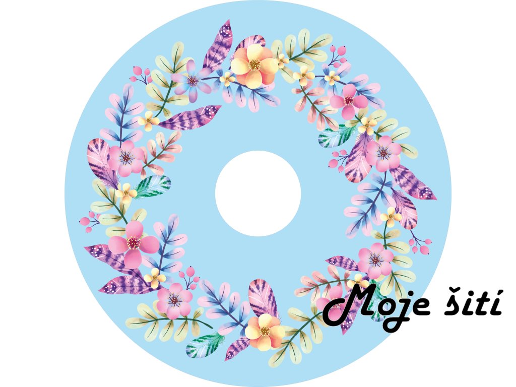 Boho lístečky světle modrá DÁMSKÁ