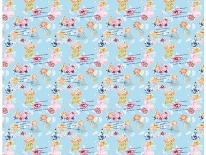 Andělíčku, můj strážníčku 20x20 MODRÁ NÁHLED