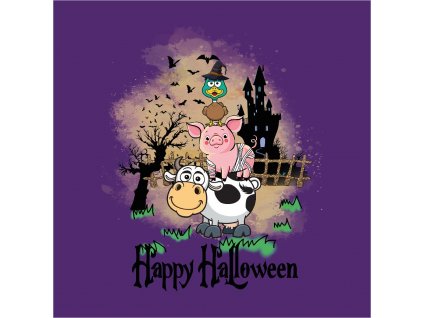 Halloweenská zvířátka 20x20
