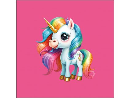 Duhový jednorožec 20x20