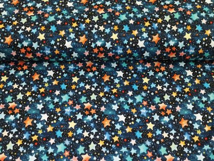 ZIMNÍ softshell s beránkem -  Barevné hvězdičky