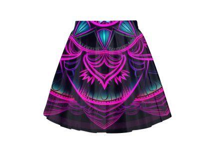 vizualizace ušitá zarive fialova mandala