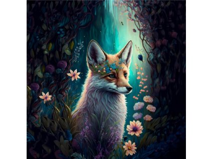 Liška v magickém lese 20x20