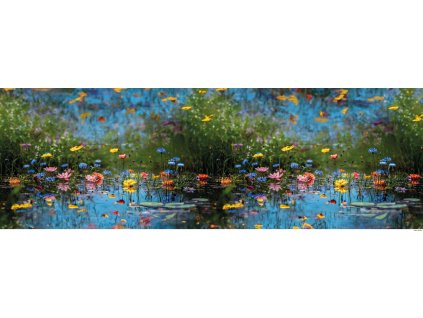 Květy v rybníčku 150x50