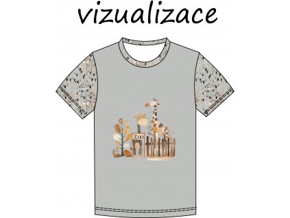 vizualizace tričko ŽIRAFY