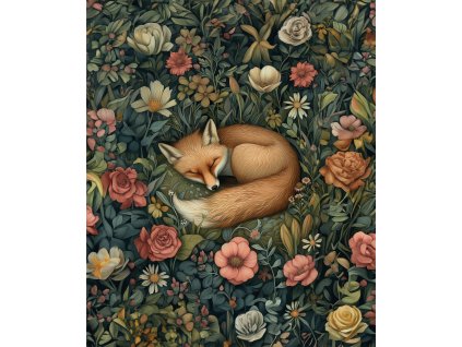 Spící liška vizualizace