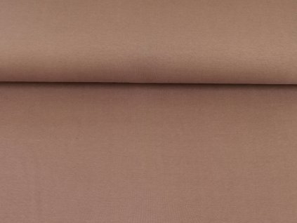 Teplákovina s elastanem Mocca káva K