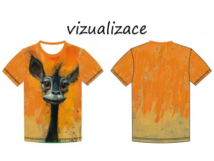vizualizace pánské a dětské tričko