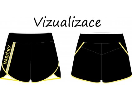 vizualizace ušité oddělené nohavice