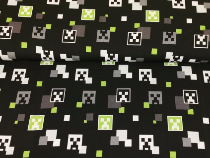 ZIMNÍ softshell s beránkem -  Kostky na černé