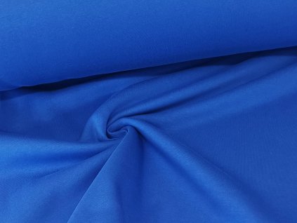 Počesaná teplákovina Královsky modrá K 300g/m2 2.jakost