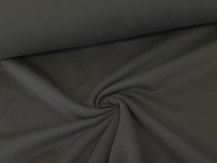 Počesaná teplákovina s elastanem Šedá 300g/m2