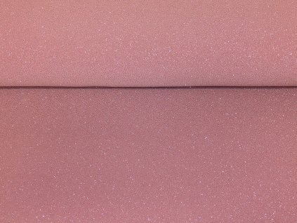 Úplet se třpytkami starorůžový