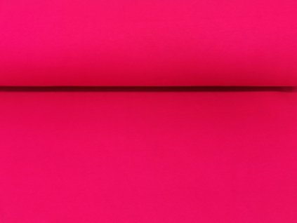 Počesaná teplákovina  s elastanem Jasně fuchsiová