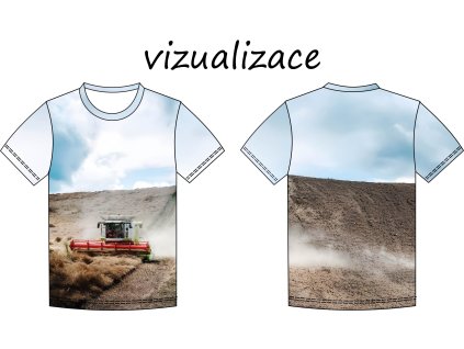 vizualizace pánské a dětské tričko