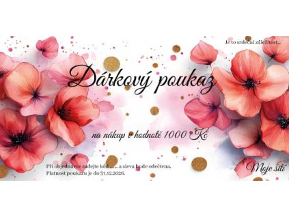 vlčí máky poukaz nový illustrator