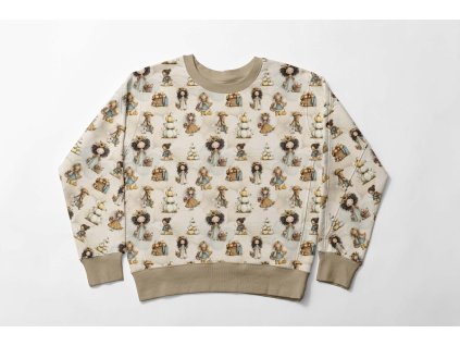 Colorful printed sweatshirt design mock up