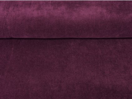 Pružný manšestr purpurový