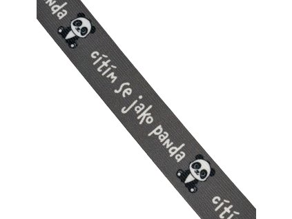 Guma 3cm TISK - Cítím se jako panda